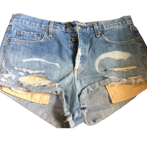 Rag & Bone Modele buttonfly shorts in Ombré size 28 - Picture 1 of 5